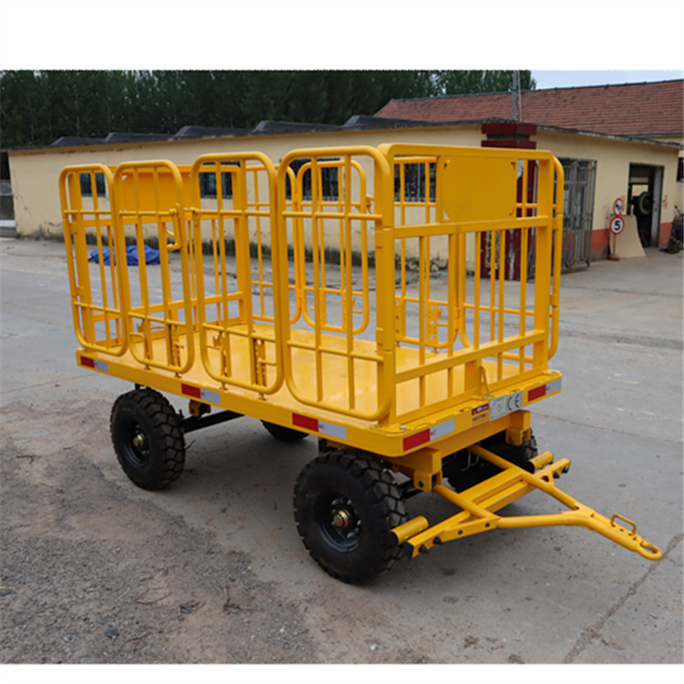 行李拖車、機(jī)場(chǎng)車站中專平板拖車